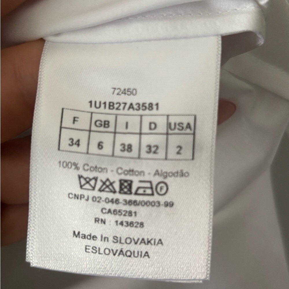 Dior Uniforme Women's White Button Down Shirt - Picture 7 of 7